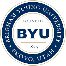 Brigham Young University logo.